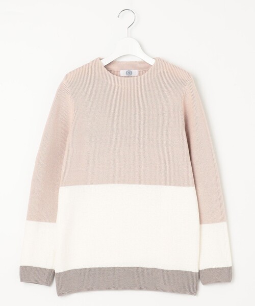 ニット セーター 「洗える」CLEAR COTTON BLEND カラーブロック ニット レディース ニット セーター 「洗える」CLEAR COTTON BLEND カラーブロック