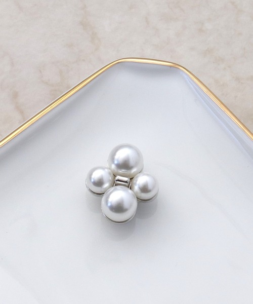 SATTCHI パールブローチ Pearl Brooch Vintage Bird Scatter Pin Faux Pearl Brooch Set Rhinestone