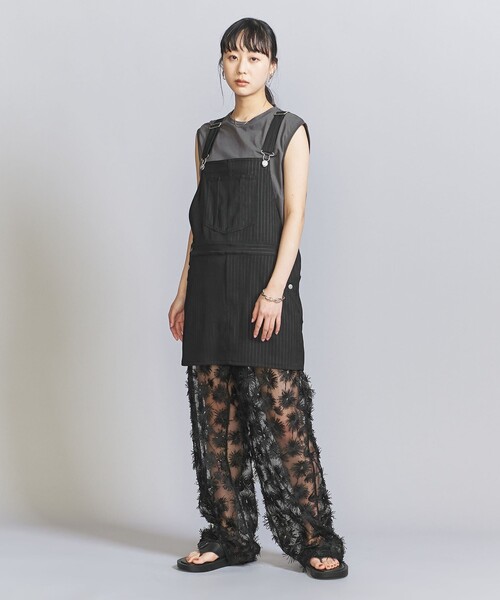 ワンピース ジャンパースカート 「provoke」ストライプ レディース