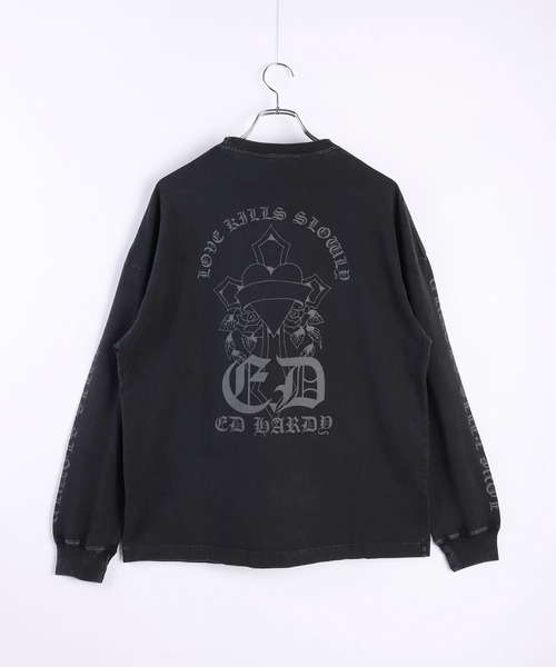 楽天市場】Ed Hardy エドハーディー ロンT Love Kills Slowly
