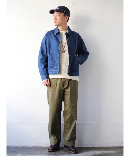 デニムジャケット gジャン 「A VONTADE」ア ボンタージ/ Denim Zip Jacket メンズ レディースの画像
