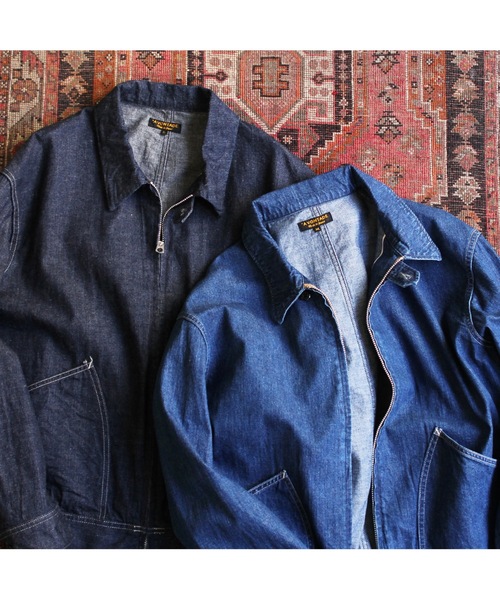 デニムジャケット gジャン 「A VONTADE」ア ボンタージ/ Denim Zip Jacket メンズ レディースの画像
