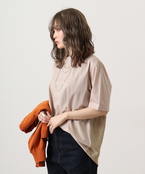 tシャツ Eglantine バックジャガードカットソー レディース EGLANTINE tシャツ Eglantine バックジャガードカットソー