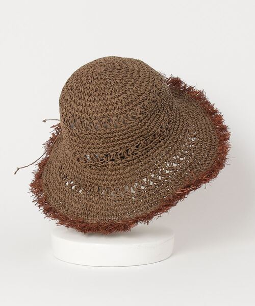 FOXEY 麦わら帽子　ブラウンリボン robeacc0008_03ab.jpg