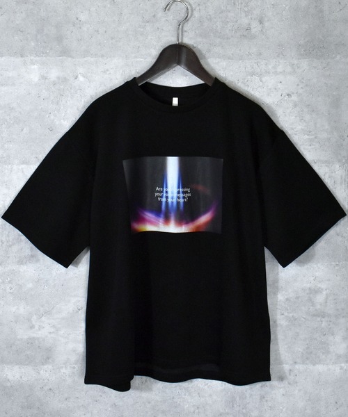 Anytime Songs tシャツ ダンボールニット クルーネック転写