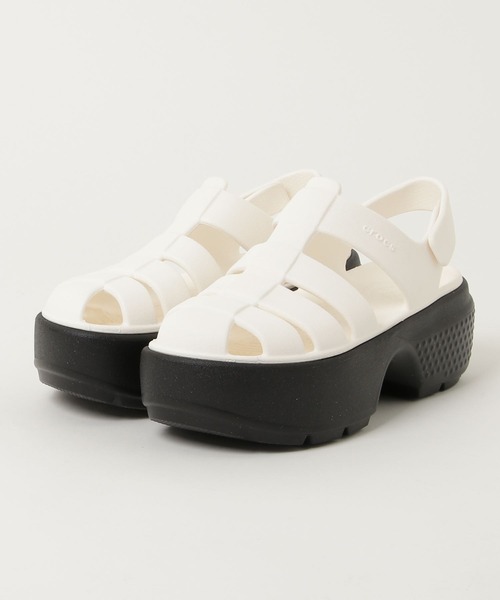 crocs サンダル STOMP FISHERMAN SANDAL レディース : ZOZOTOWN