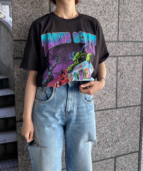 tシャツ ONE DAY Select / TRAVIS SCOTT  Print Tee / TOD244 レディース メンズ ONE DAY KMC tシャツ Select / TRAVIS SCOTT Print Tee TOD244