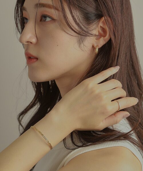 COCOSHNIK（ココシュニック） ブレスレット K18シェイプカットビーズ