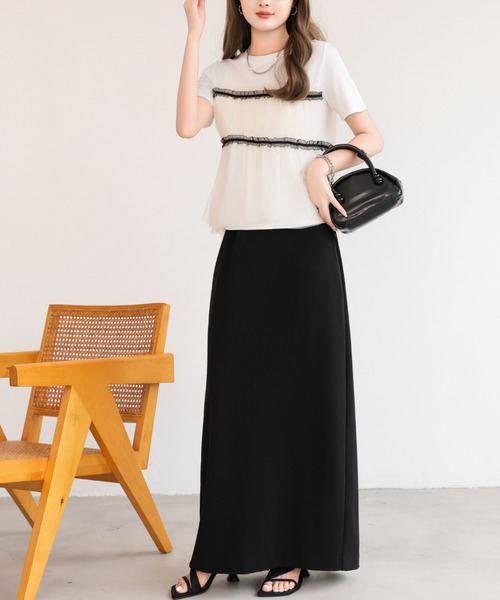tシャツ セレクト チュールドッキング プルオーバー HUIT レディース HUIT bouquet tシャツ セレクト チュールドッキング プル