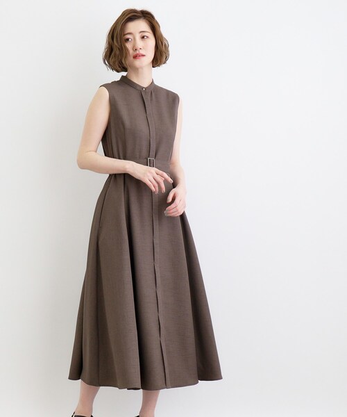 リネンワンピース　未使用26400円　nicholson＆nicholson grove ワンピース リネンライクワンピース : ZOZOTOWN Yahoo!店