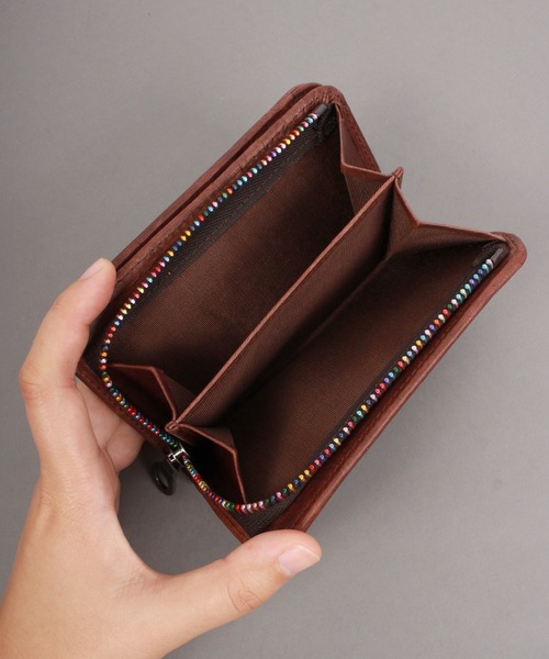 【新品未使用】SOLATINA 編み込みホースレザー ミドル財布 23,100円 新品未使用】SOLATINA 編み込みホースレザー ミドル財布 23,100