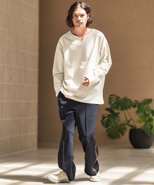 CAMBIO パンツ mp12776-Cardboard Knit SideLine Track Pants