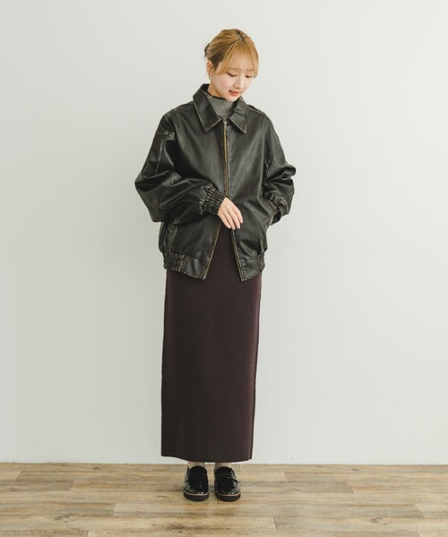 ITEMS URBANRESEARCH ブルゾン アウター ヴィンテージレザー