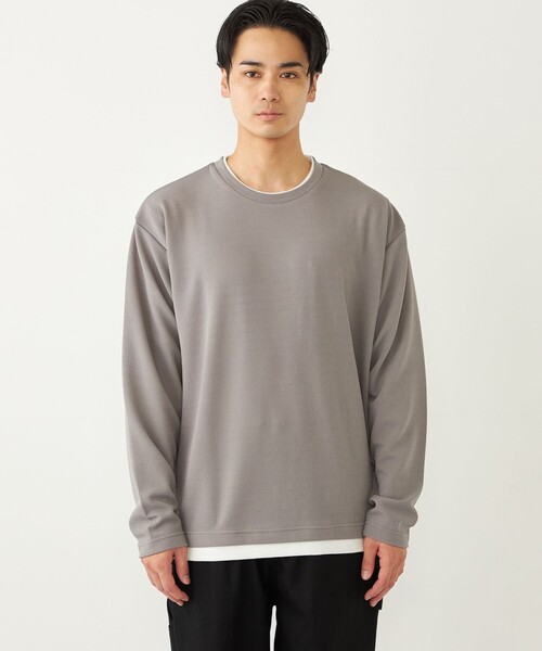 tシャツ AGAWD ベルトレイヤードトップス　 レディース メンズ チュールレイヤードトップス(カットソー・Tシャツ) | a.v.v(アー