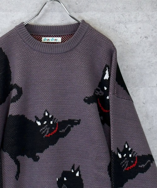 セーター ニット 「Soupy Soupy」BIG Jacquard knit レディース メンズ