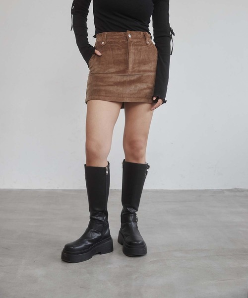 ENVYM スカート コーデュロイミニスカート : ZOZOTOWN Yahoo!店