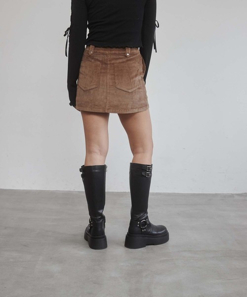 SLY セットアップ コーデュロイジャケット コーデュロイミニスカート ◇SLY スライ セットアップ コーデュロイ ジャケット+スカート R