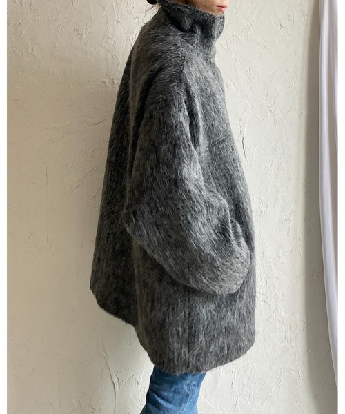 She's Closet ステンカラーコート コート スタンドネックミドル丈