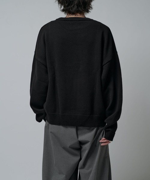 Lui's（ルイス） セーター ニット クロップドクルーネックニット