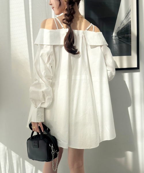 ブラウス シャツ マルチWAYロングシャツ レディース one after another NICE CLAUP（ワンアフターアナザーナイ