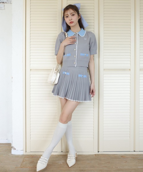 リボン付きポインテッドストラップシューズ | ファッション通販