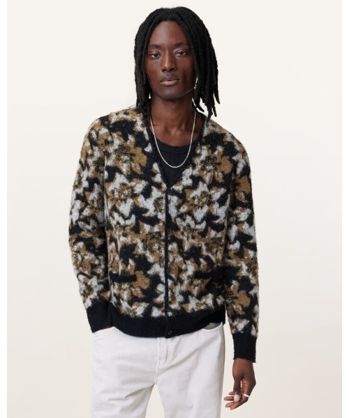 カーディガン FLORELLE JACQUARD CARDIGAN | FLORELLE ジャカード カーディガン メンズ