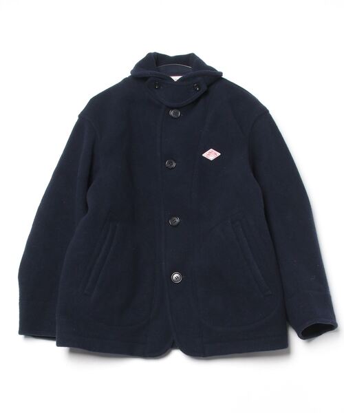 DANTON ネイビー コート 38 Danton（ダントン） ステンカラーコート 38 ネイビー レディース