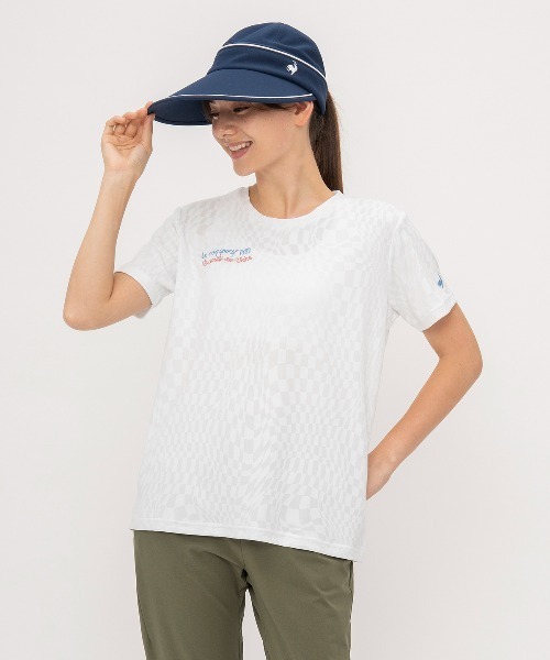 tシャツ ジャガードグラフィック半袖Tシャツ レディース
