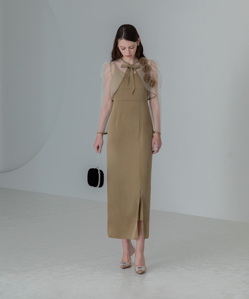 Leja ドレス 「LEJA」ローズボレロシアースリーブIラインドレス