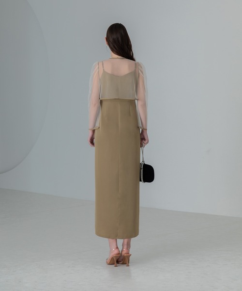 Leja ドレス 「LEJA」ローズボレロシアースリーブIラインドレス