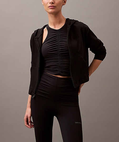 パーカー 「   / カルバン クライン 」ジップアップパーカー レディース Calvin Klein Underwear パーカー MODERN COTTON ジップアップ