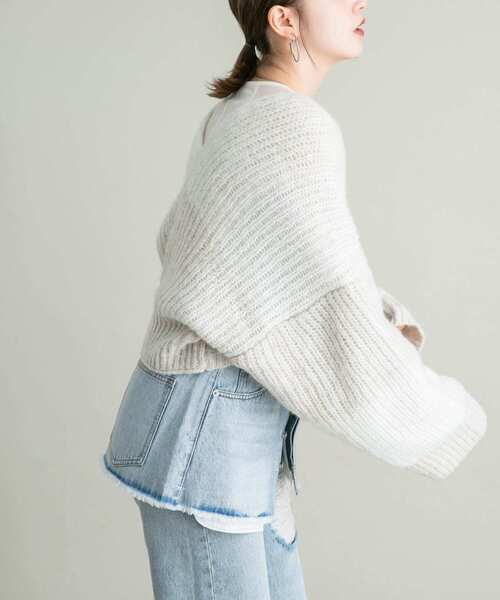 「KBF」 ニットボレロ ONE ブルー系その他 レディース_画像9