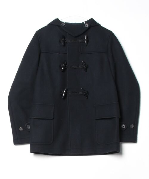 メンズダッフルコート Newjoy / メンズ シンプル ダッフルコート ブラック/グレー/キャメル