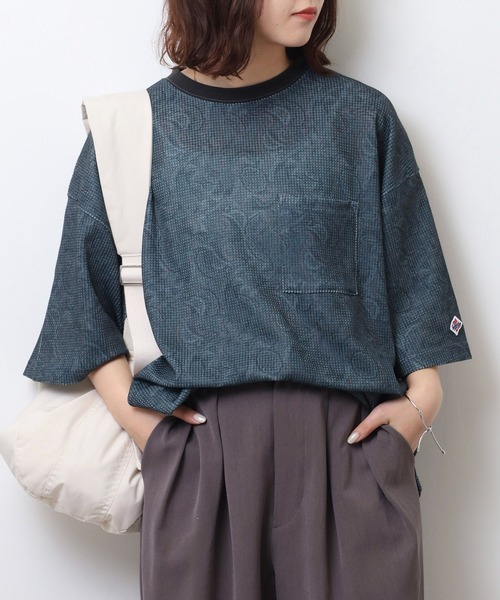 JEMORGAN（ジェーイーモーガン） tシャツ 総柄ワッフル 半袖ポケT 