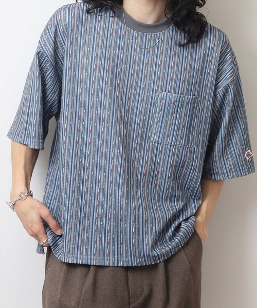 JEMORGAN（ジェーイーモーガン） tシャツ 総柄ワッフル 半袖ポケT 