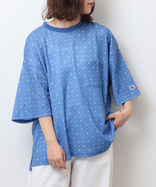 JEMORGAN（ジェーイーモーガン） tシャツ 総柄ワッフル 半袖ポケT