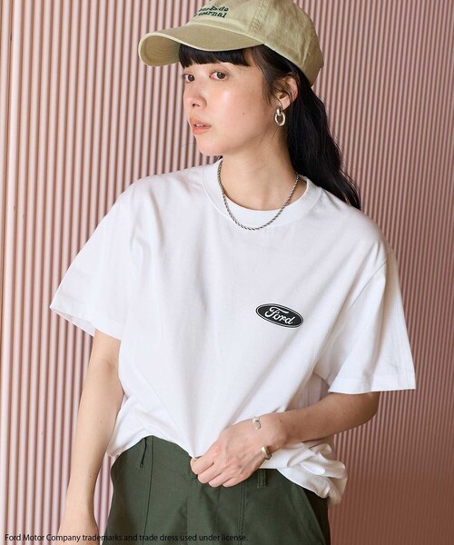 tシャツ ＦＯＲＤ　Ｔｓｈｉｒｔ レディース Ford Trucks Women's Built Ford Tough Slouchy T-Shirt