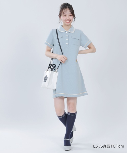 マリークワント MARY QUANT ポロニット ワンピース （アイボリー