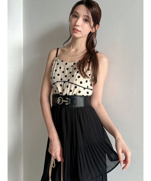 RESEXXY（リゼクシー） ワンピース シフォンプリーツキャミワンピース