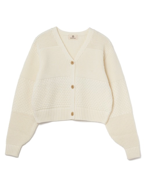 「SEAGREEN」 ニットカーディガン F グリーン レディース_画像5