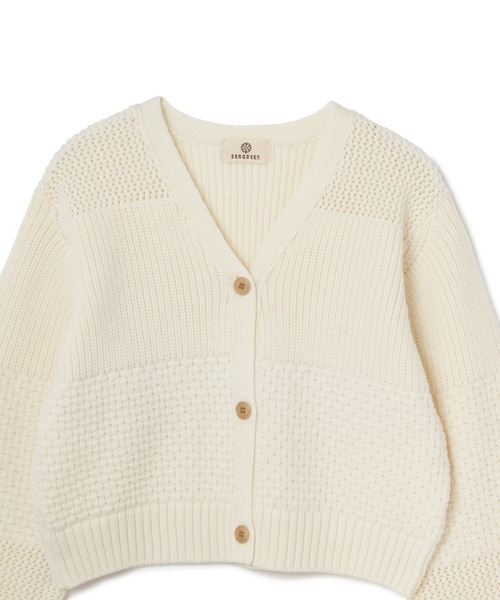 「SEAGREEN」 ニットカーディガン F グリーン レディース_画像7