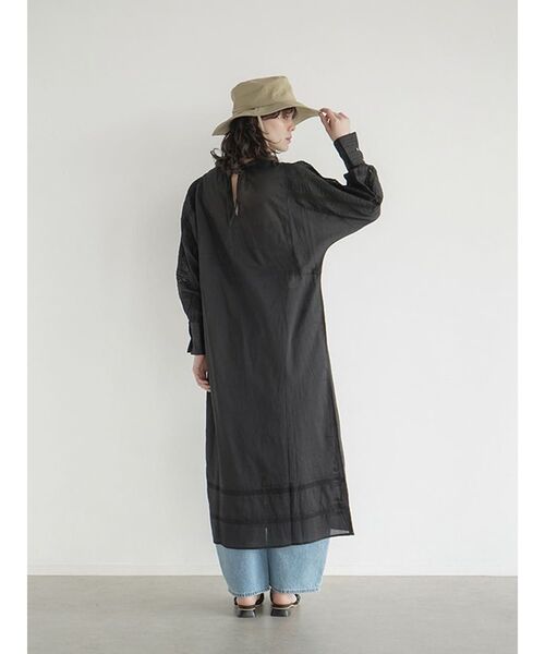 FIKA.（フィーカ） ワンピース Pintuck lace cotton onepiece