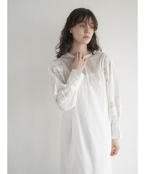 FIKA.（フィーカ） ワンピース Pintuck lace cotton onepiece