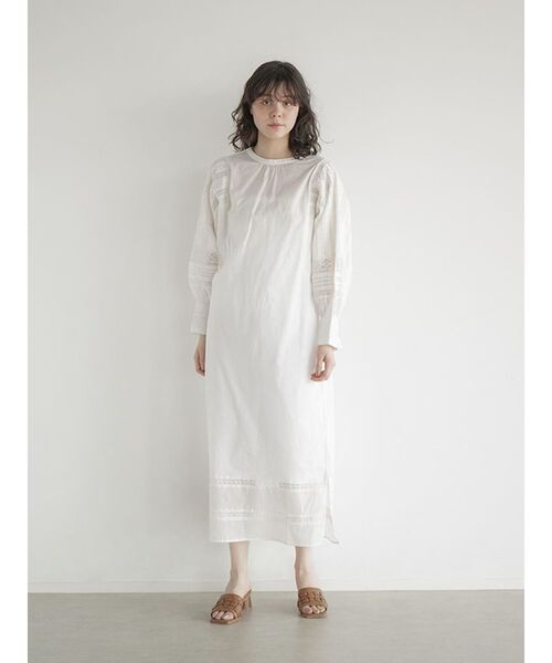 ブリーフィング♡ワンピース FIKA.（フィーカ） ワンピース Pintuck lace cotton onepiece