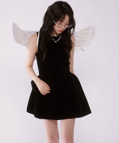 JUDIN（ジュディン） ドレス Velvet mini dress「JD」 : ZOZOTOWN