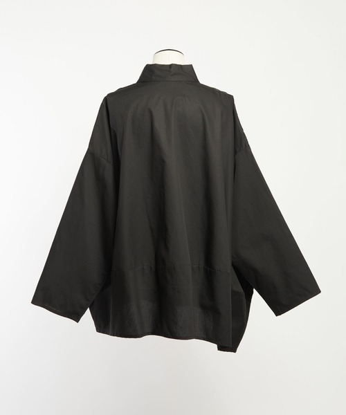 gomme（ゴム） ブラウス シャツ 収縮キルト ヘムチェンジブラウス