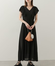 ワンピース Vネックウエストマークフリルワンピース｜ZOZOTOWN Yahoo!店