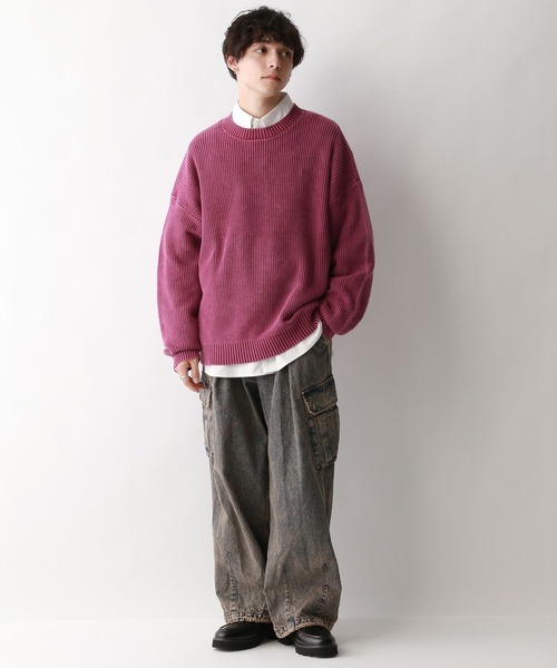 「RAGEBLUE」 長袖ニット LARGE ブルー メンズ