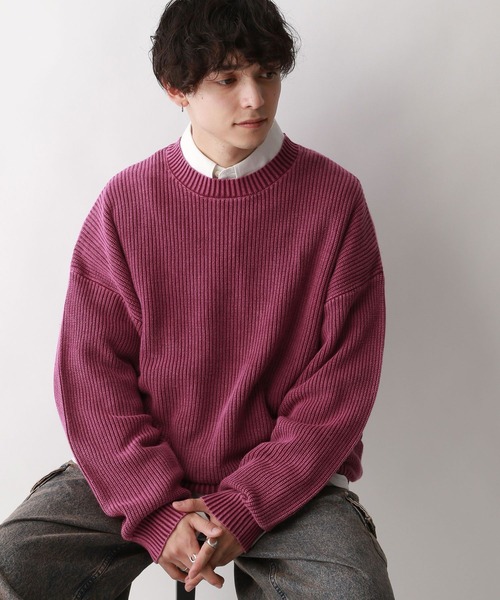 「RAGEBLUE」 長袖ニット LARGE ブルー メンズ