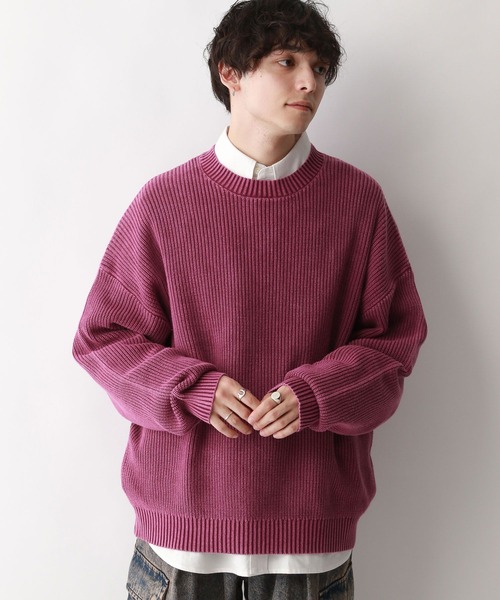 「RAGEBLUE」 長袖ニット LARGE ブルー メンズ
